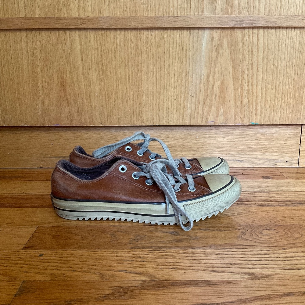 Leather Converse